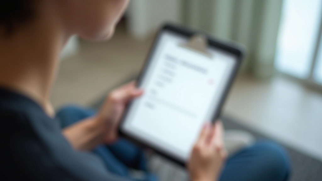 Nutzer testet Formular auf Tablet-Gerät, zeigt praktisches User-Testing in realer Umgebung