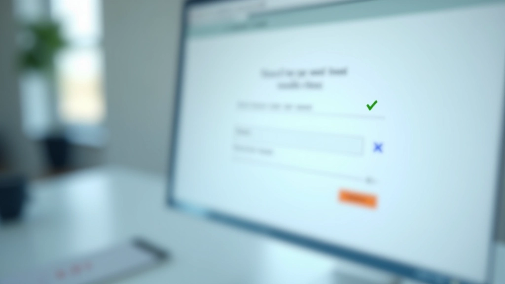 Formular-Eingabefeld mit grünem Häkchen neben validierter E-Mail-Adresse
