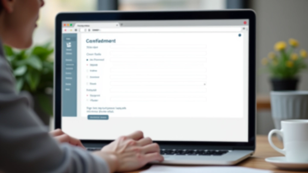 Formular mit sichtbaren Abschnitten: Persönliche Daten, Adresse, Zahlungsinformationen, jeweils deutlich gekennzeichnet